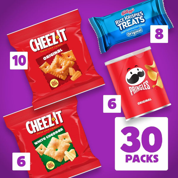 Kellogg's Cheez-It, Pringles & Rice Krispies Snacks Variety Pack