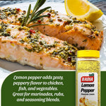 Badia lemon pepper seasoning, 24 oz, pepper, garlic & onion, zesty citrus blend for chicken, seafood & vegetables