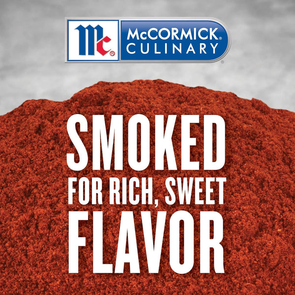 McCormick 17 oz Smoked Paprika for Spanish Cuisine, Chicken, Fish, Pork, and More