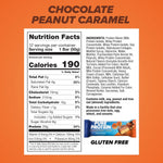 Pure Protein Chocolate Peanut Caramel Bars - 20g Protein, 3g Sugar, 190 Calories, 12 Count, Gluten Free