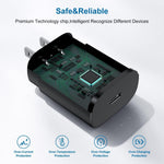 Type C Charger 2Pack 25W PD USBC Wall Charger for Samsung Galaxy Phones and Tablets