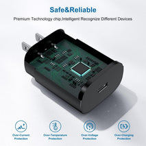 Type C Charger 2Pack 25W PD USBC Wall Charger for Samsung Galaxy Phones and Tablets