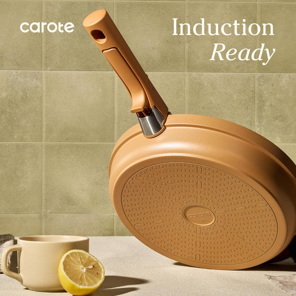 20-piece ceramic cookware set with detachable handles and non-stick coating