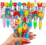 cZWZ 20Pcs Mini Multicolor Pens 4-in-1 Cute Ballpoint Pens for Kids Birthday Party Favors Gifts Teacher Supplies