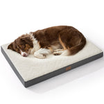 Bedsure dog beds large sized dog comfy flat pet beds with removable washable cover and orthopedic egg crate foam