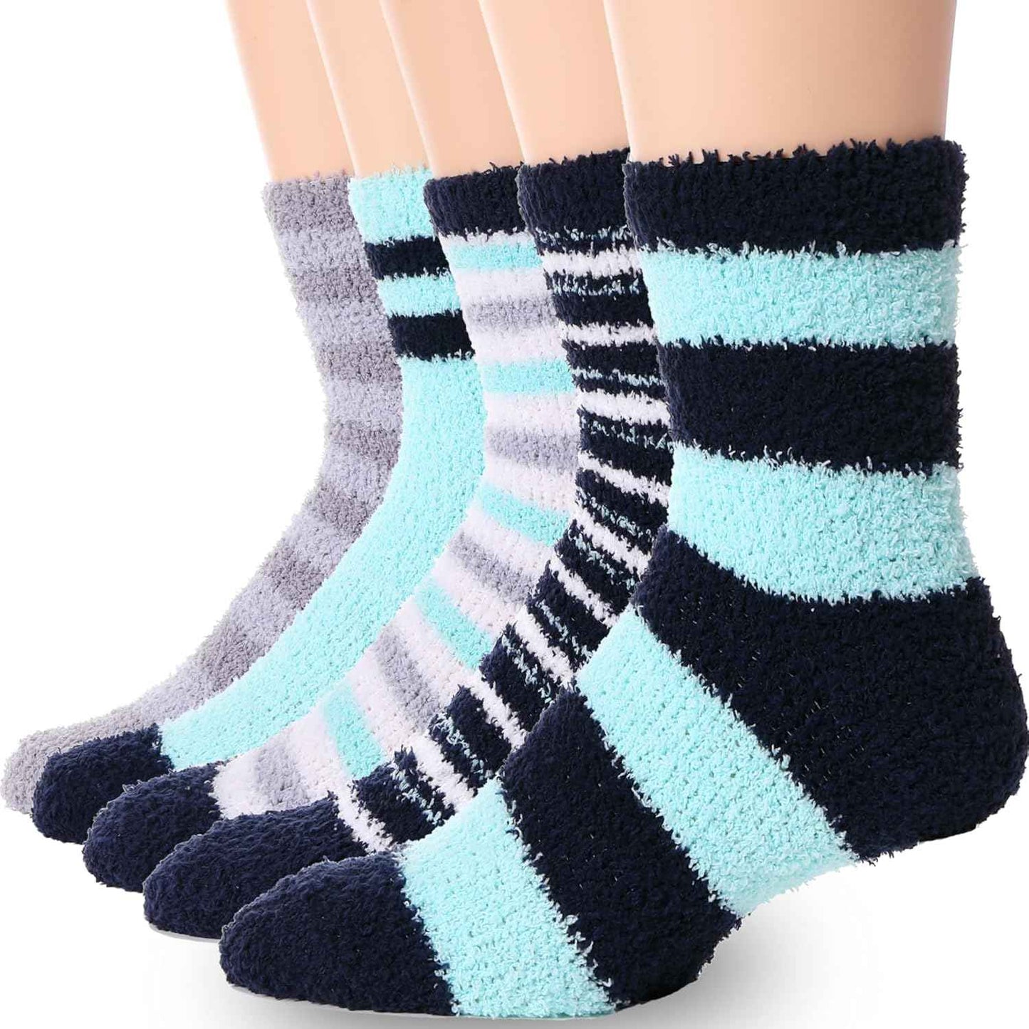 Anlisim Fuzzy Socks for Women, Soft Comfy Cozy Fluffy Thick Winter Warm Fleece Slipper Socks