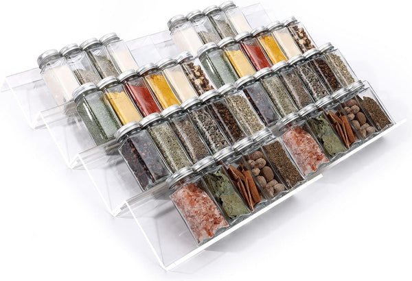 Clear Acrylic Spice Drawer Organizer for Kitchen