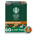 Starbucks House Blend Medium Roast Coffee K-Cups for Keurig Brewers, 100% Arabica, 6 boxes