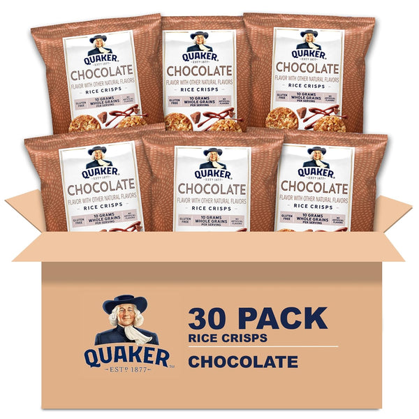 Quaker Rice Crisps, 4 Flavor Variety Mix, 30 count, Gluten Free