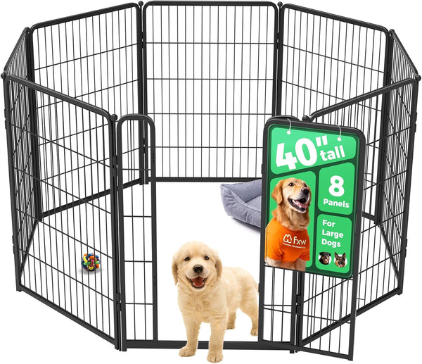 fxw homeplus unleashed 24 inch 6 panels dog pen black patented