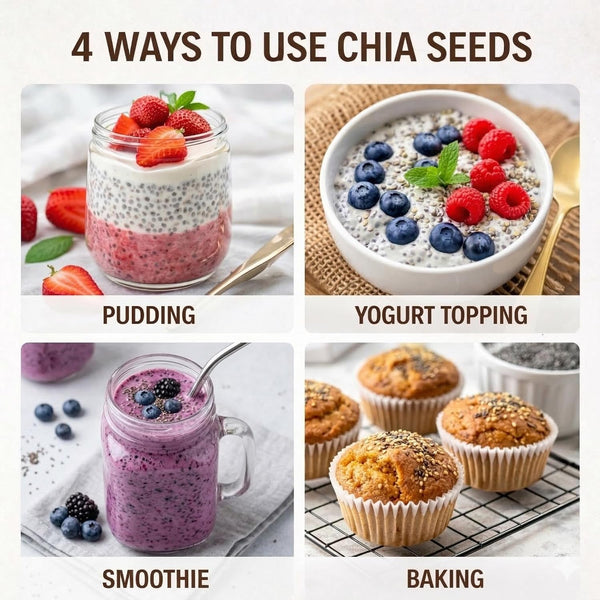 Organic Black Chia Seeds 4 lb Bulk – High Fiber Omega-3 Superfood, Non-GMO, Gluten Free, Vegan, Kosher, Whole Chia Seeds for Smoothies, Chia Pudding, Overnight Oats & Baking – Cereausly