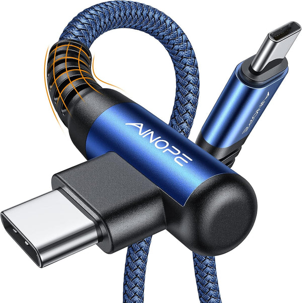 ainope 60w 2-pack 6.6ft usb c to usb c cable fast charging phone charger for iphone 17 pro max accessories
