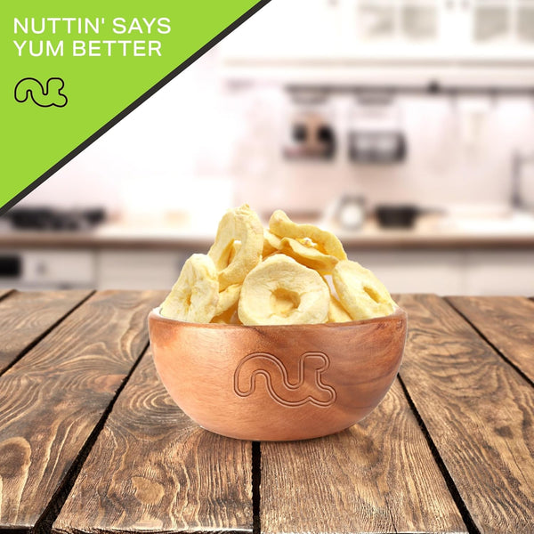 NUT CRAVINGS - Dried Apple Rings Slices, No Sugar Added - Chewy Soft Texture (16oz, 1 LB) Sweet Healthy Snack, Vegan, Kosher, Resealable Bag