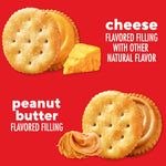 RITZ Peanut Butter and Cheese Sandwich Crackers Variety Pack, 32 Snack Packs