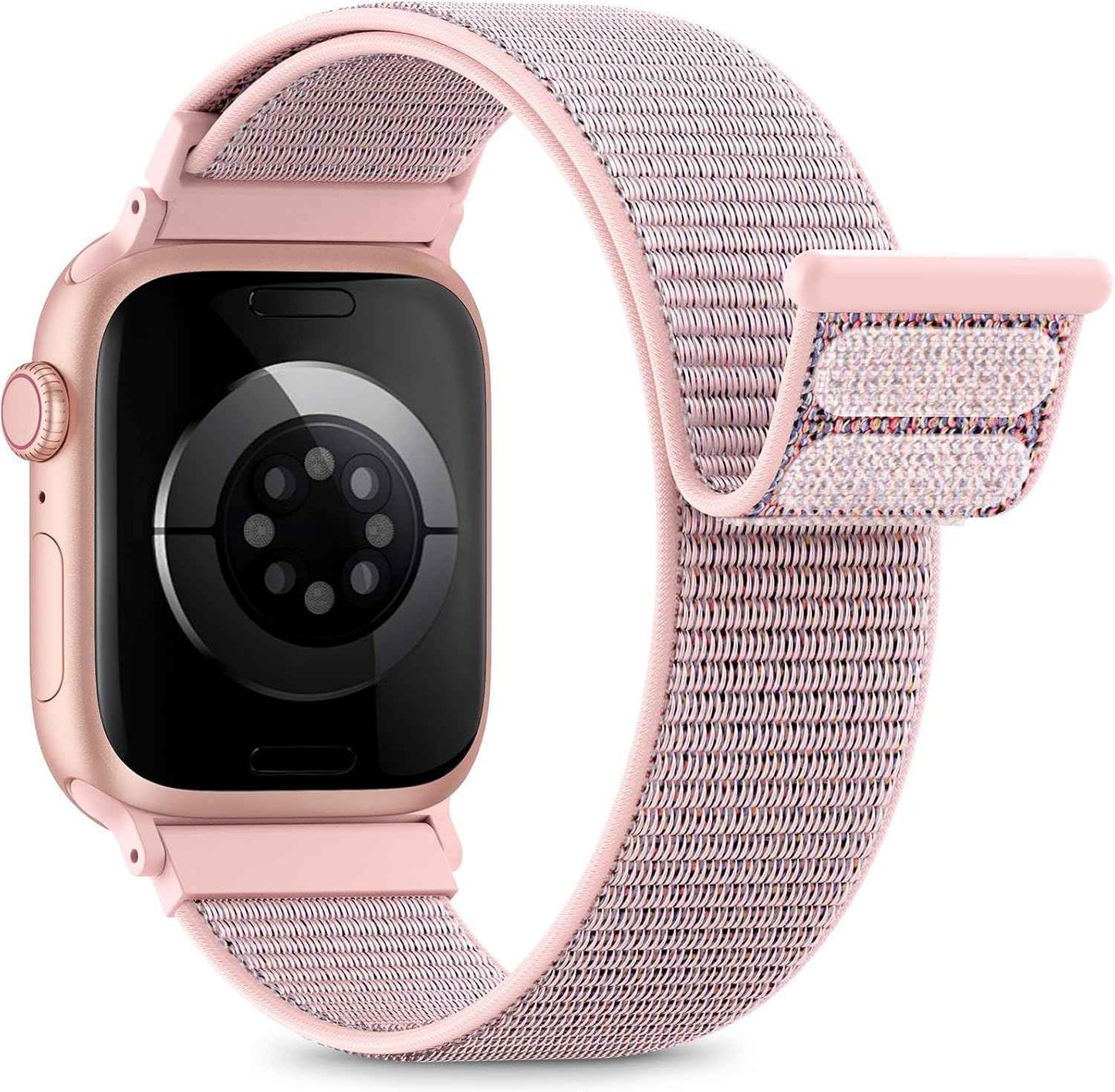 Nylon Loop Sport Band Compatible with Apple Watch Bands 44mm 45mm 46mm 49mm 42mm for Women Men, iWatch Wrist Straps for Ultra 3 2, Se, Series 11 10 9 8 7, Breathable, Soft Band Ideal for Outdoor