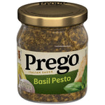 Prego Creamy Roasted Garlic Pesto Pasta Sauce, 14.5 oz Jar, No Added Sugars, Real Basil