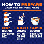 maxwell house vanilla caramel latte instant cafe-style beverage mix, 8.7 oz, kosher dairy, quick morning coffee or afternoon treat