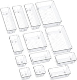 13-Piece Drawer Organizer Set with Non-Slip Pads for Desk, Bathroom, and Kitchen
