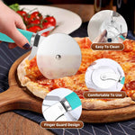 Premium Ultra Sharp Stainless Steel Pizza Cutter Wheel with Non-Slip Soft Grip Handle
