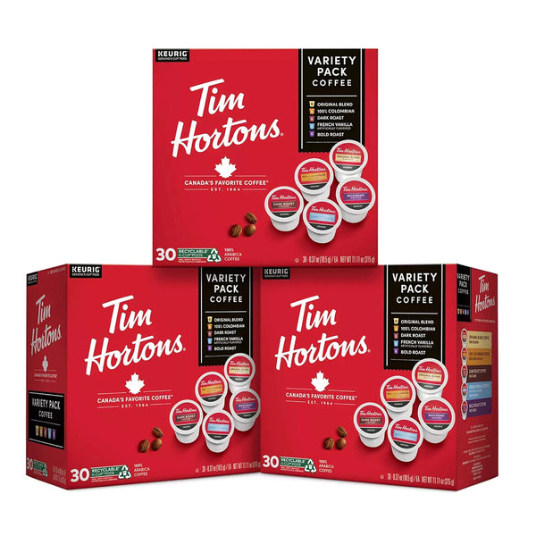 Tim Hortons Original Blend Medium Roast Coffee K-Cup Pods Compatible with Keurig Brewers
