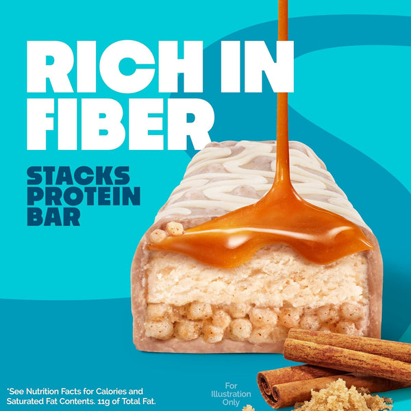 Quest Nutrition Stacks Protein Bars, Cinnamon Brown Sugar, 12 Count