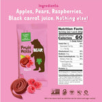 Bear Strawberry Raspberry Fruit Rolls Variety Pack, 8.4 OZ