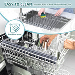 Ohuhu Over Sink Dish Drying Rack with Silicone Coating for Kitchen Counter