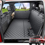 reeva dog truck seat cover for back seat, hard bottom dog hammock for car, waterproof, universal, black, xl size