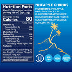 Dole Tropical Gold Pineapple Chunks in 100% Pineapple Juice, Gluten Free, 15.25 Oz, 12 Count