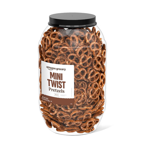 Amazon Grocery, Mini Twist Pretzels, 40 Oz
