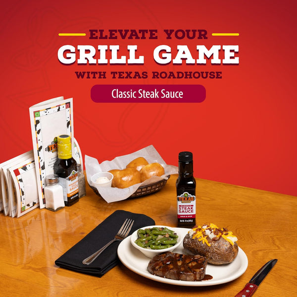 texas roadhouse classic steak sauce 12 oz bottle made with vinegar onion and garlic