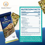 Vegan seaweed snack bars with nuts and seeds, baked without oils, crispy and flavorful