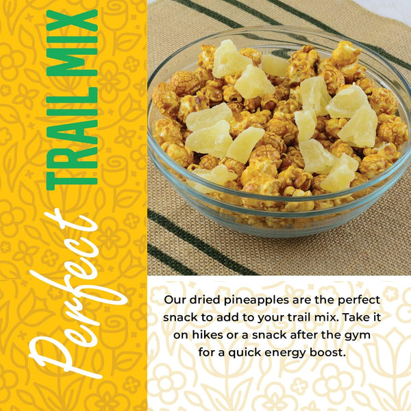 Dried Pineapple Chunks, 1 Pound, All Natural, Non-GMO, Lightly Sweetened