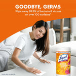 LYSOL Disinfecting Wipes, All Purpose Cleaner, Multi-Surface Antibacterial Cleaning Wipes, Household Cleaning Supplies, Dorm Essentials, Lavender + Mango Scents, 80 ct. (4 Pack)