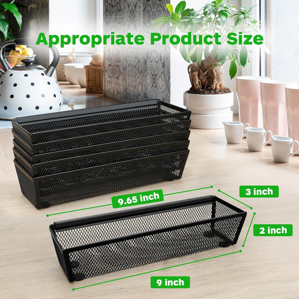 Silverware Drawer Organizer, 6 Pack Utensil Organizer for Kitchen Drawers