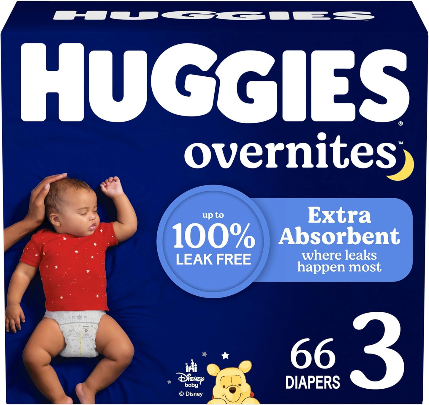 Huggies Overnites Size 5 Overnight Diapers (27+ lbs), 50 Ct, Packaging May Vary