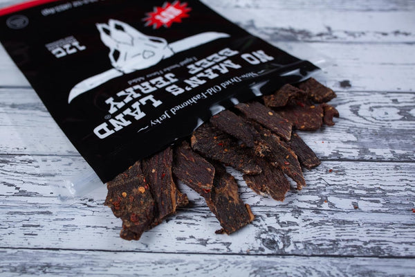 No Man's Land Hand-Cut Steak Beef Jerky Made in Oklahoma