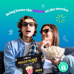 Pop n' Dulge Popcorn Movie Night Supplies 16-piece Gift Set