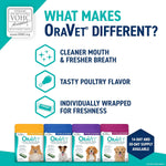 oravet dental chews for dogs small 10-24 lbs blue pouch 30 count