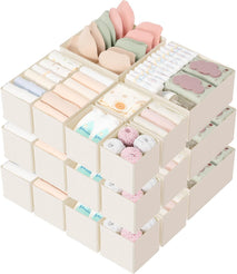18-piece drawer organizer set for baby clothes and nursery storage