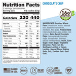 Lenny & Larry's Complete Chocolate Chip Protein Cookies, soft-baked, 16g plant protein, vegan, non-GMO, high fiber, 4 oz, 12-pack