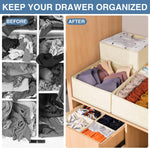 Drawer Organizer Clothes 12 Pack for Nursery Bedroom Closet Organization