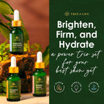 Tree of Life Beauty Facial Skin Care Set, 3 count, 1 fl oz each, Vitamin C, Retinol, Hyaluronic Acid, for dry and sensitive skin