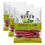 Duke's Pork Chorizo & Lime Smoked Shorty Sausages, 5 oz, Gluten Free, 7g Protein