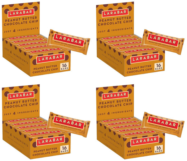 Larabar Peanut Butter Chocolate Chip Bars, 18 Count, 28.8 oz, Gluten Free and Vegan