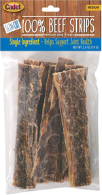 Cadet 100% Beef Strips Dog, Single Ingredient Beef Esophagus, 8 Ounce