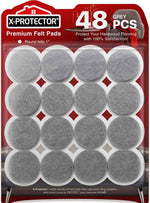 Felt Furniture Pads X-PROTECTOR 133 PCS Premium Furniture Pads - Felt Pads Furniture Feet Best Wood Floor Protectors - Protect Your Hardwood & Laminate Flooring! Brown and Beige