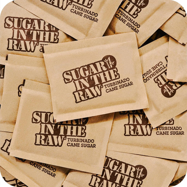 Sugar In The Raw Turbinado Cane Sugar Packets, 200 Ct Box, Pure, Non-GMO, Kosher, Vegan