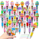 cZWZ 20Pcs Mini Multicolor Pens 4-in-1 Cute Ballpoint Pens for Kids Birthday Party Favors Gifts Teacher Supplies