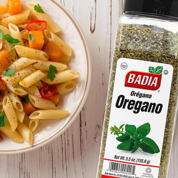 Badia Whole Oregano, 5.5 oz Dried Oregano Leaves Herb Seasoning Aromatic Flavorful Italian Latin Mediterranean Cuisines